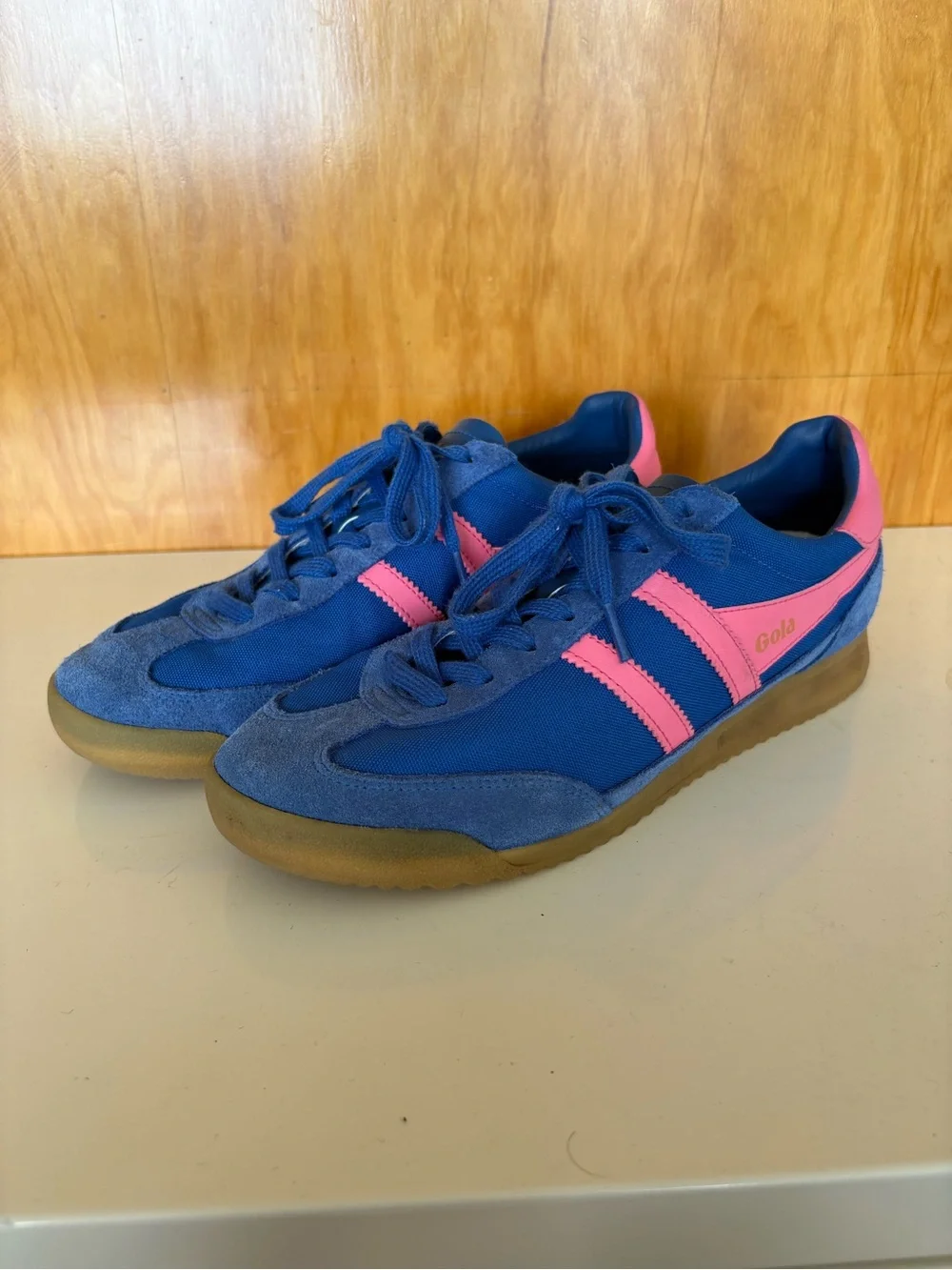 GOLA Blue & Pink Retro Runner Sneakers